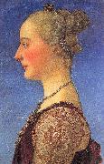 Pollaiuolo, Piero Portrait of a Young Woman oil painting on canvas